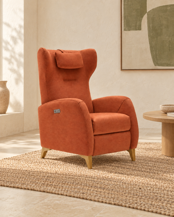 Sillón Bruma en un salón contemporáneo