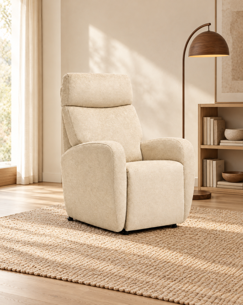 Sillón Senda en un salón contemporáneo