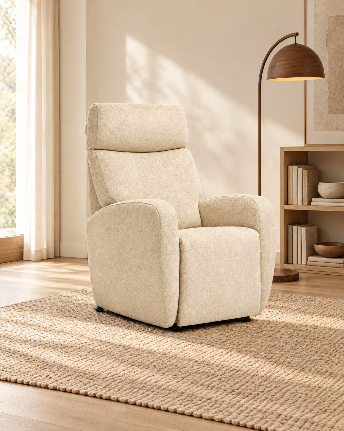 Sillón Senda en un salón contemporáneo