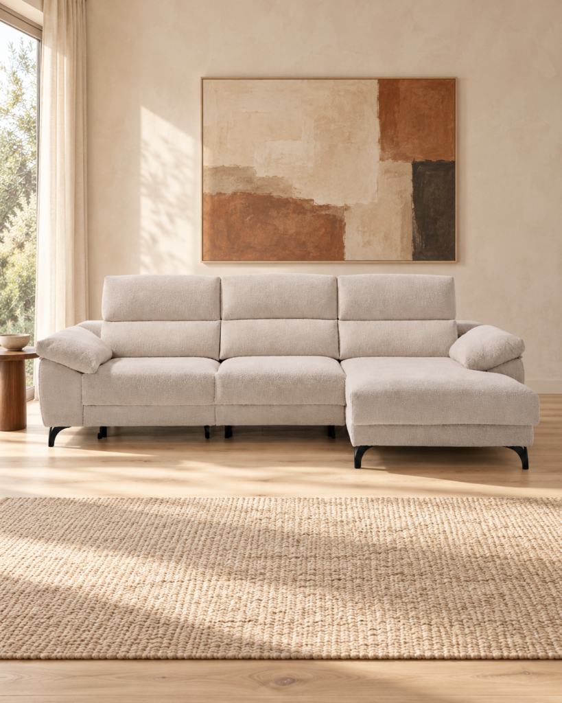 Sofá Toscana en un salón contemporáneo